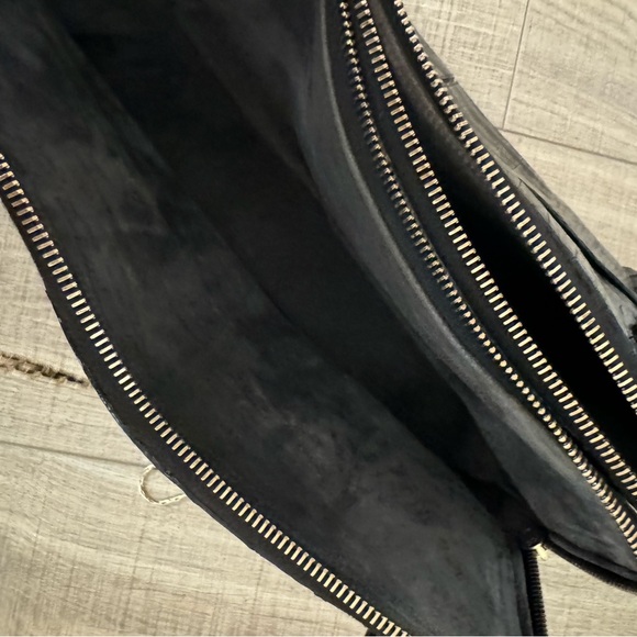 Nancy Gonzalez Black Crocodile Bag Tote Double Strap Vintage Square Rare! - Picture 12 of 16